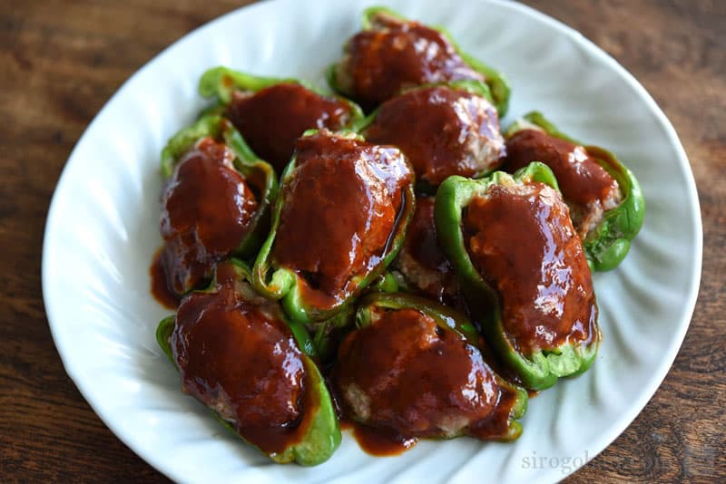 ピーマンの肉詰めのレシピ/作り方：白ごはん.com